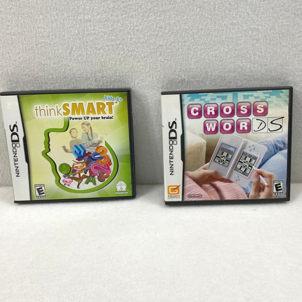 Nintendo DS Games Think Smart / Cross Words Thinking Games Gift